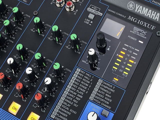 Mixer de áudio Yamaha - MG10XUF