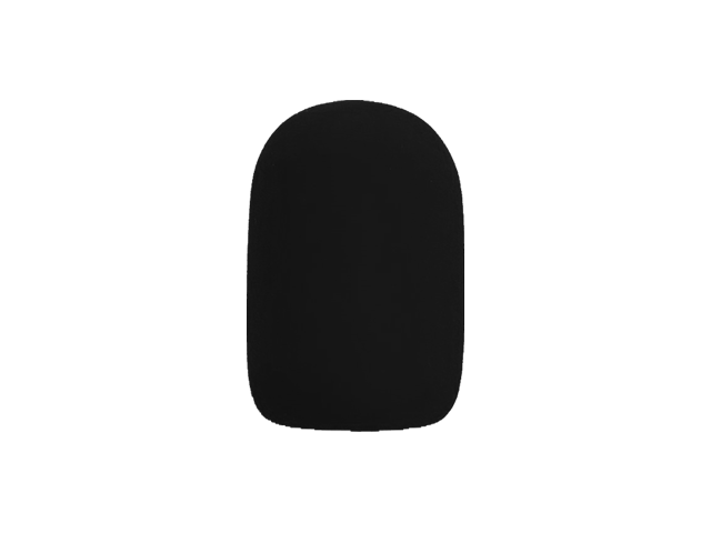 Espuma Microfone Redonda Grande Preta