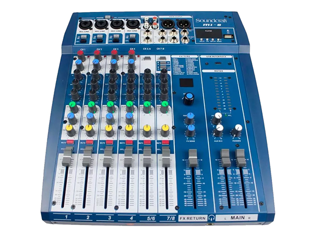 Mixer de Áudio Soundcraft MI-8