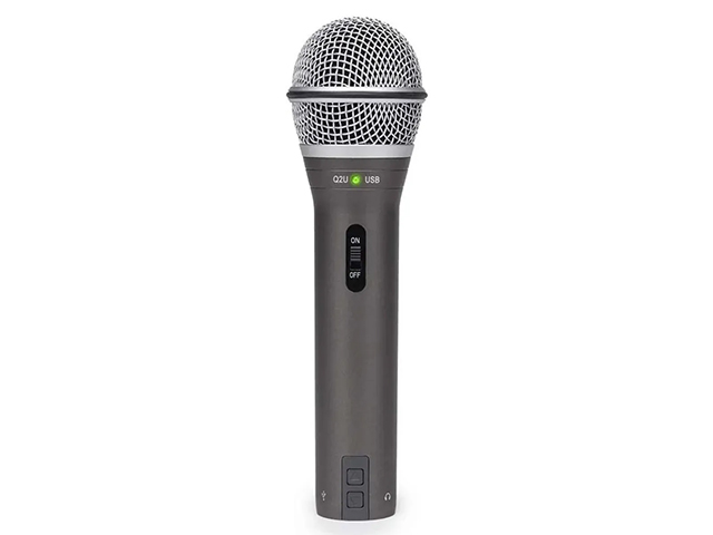 Microfone com fio Dinamico Samson Q2U USB/XLR