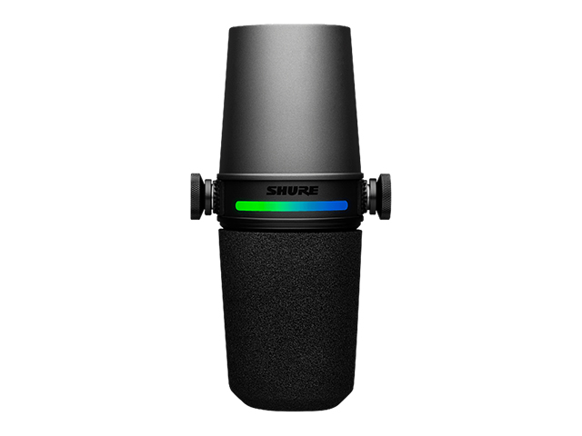 Microfone c/f shure dynamico com interface de audio integrada MV7I