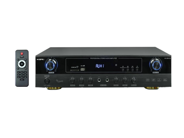 Receiver Amplificado KSR FM/USB/SD PRO AV-999