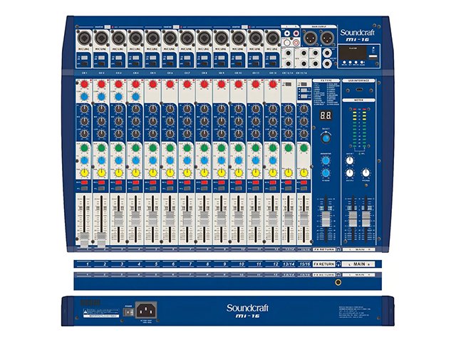 Mixer de áudio Soundcraft MI-16