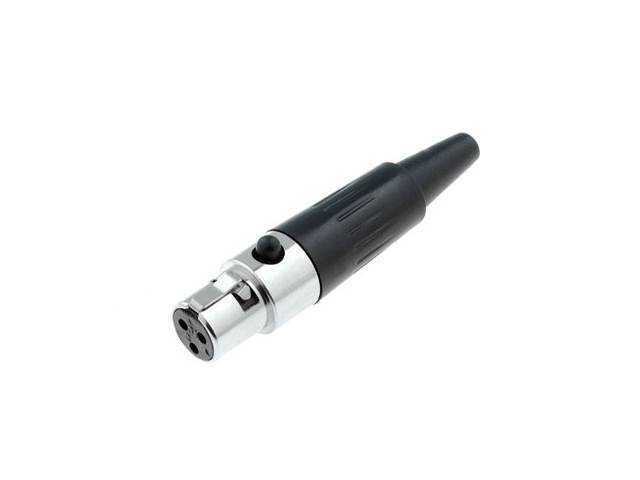 Conector Mini XLR Fêmea AG3F - Amphenol