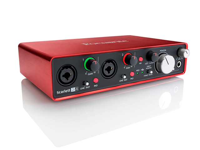 Interface de Áudio Focusrite Scarlett 2i4
