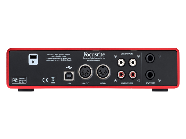 Interface de Áudio Focusrite Scarlett 2i4