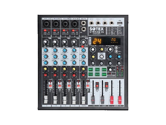 Mixer de Áudio - Sotex STREAM06 SE0604PH