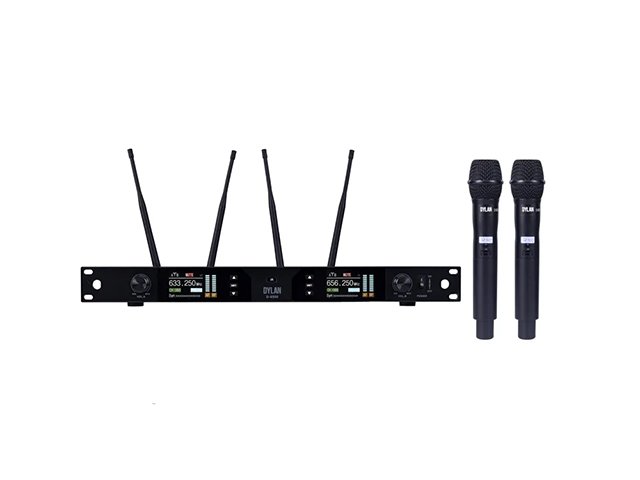 Microfone sem fio Duplo Dylan D-9500